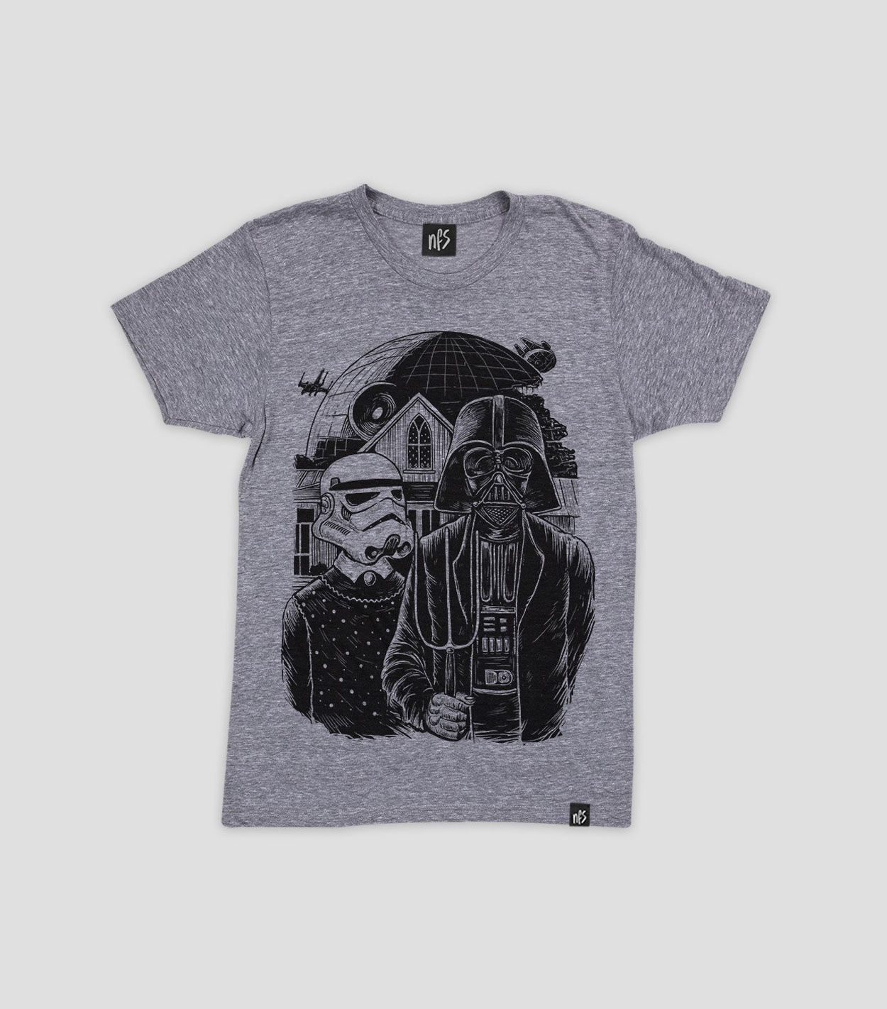 Darth Vader Meets American Gothic On This No Fit State Shirt