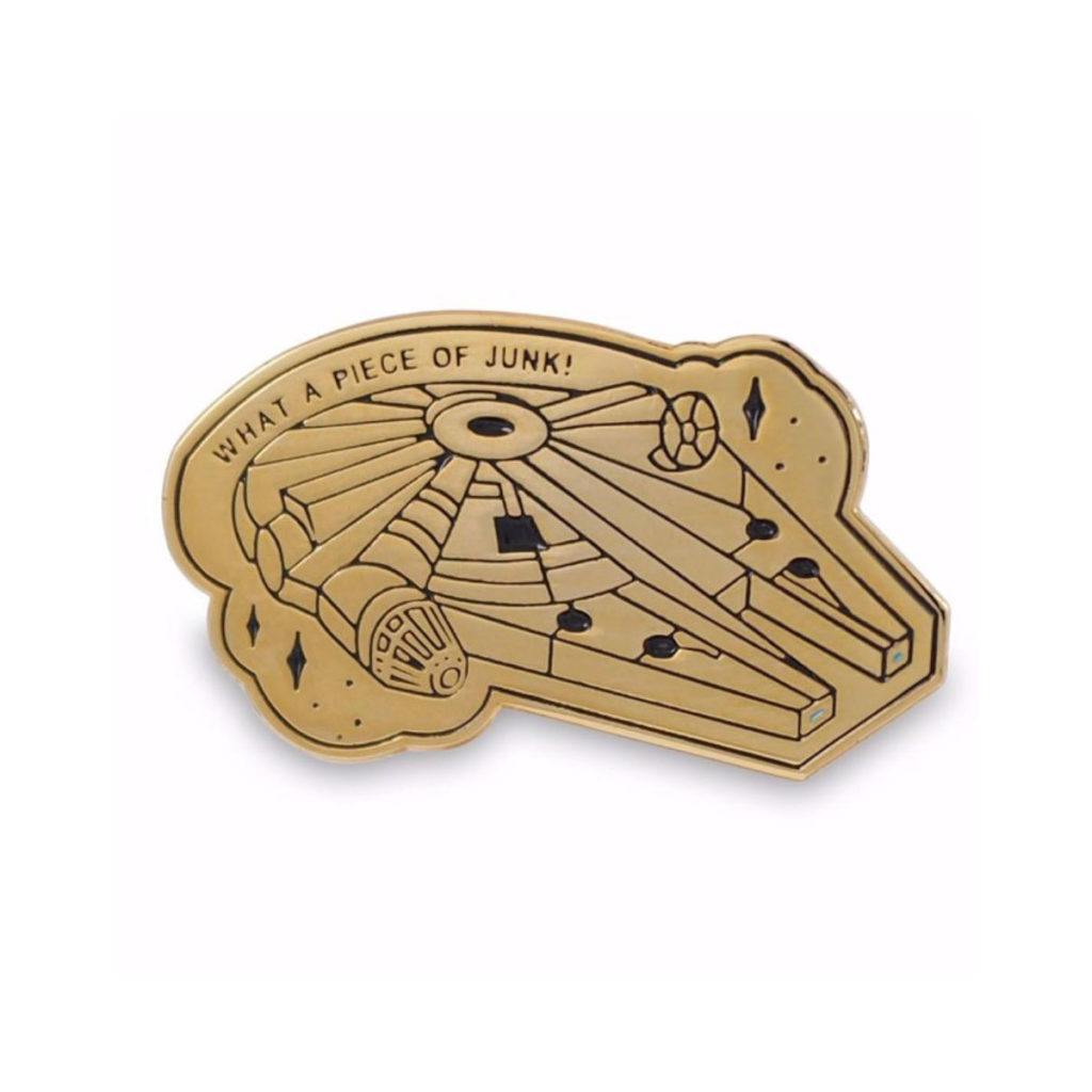 Gold Millennium Falcon Lapel Pin From The Sunday Co