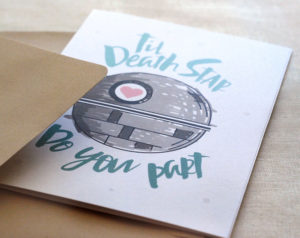 Death Star Wedding Cards By Ello Paperie