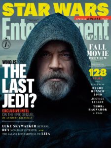 Luke Skywalker on the cover of Entertainment Weekly, The Last Jedi Issue