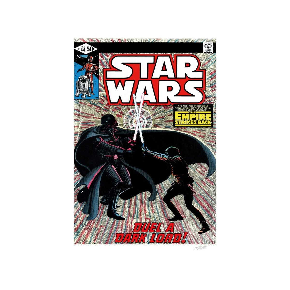Empire Strikes Back Comic Art With Stan Lee’s Signatures